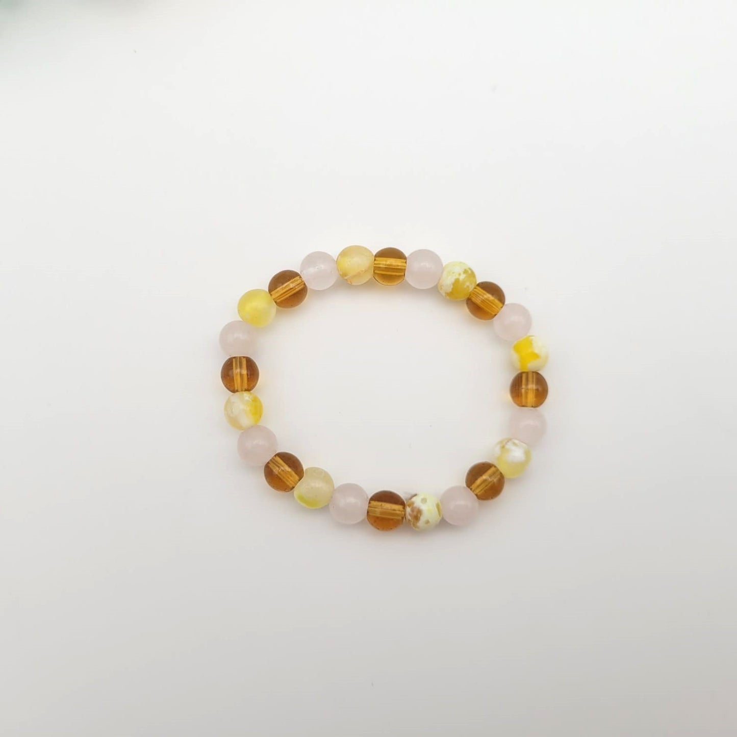 Bracelet enfant Citrine - Agate jaune - Sélénite
