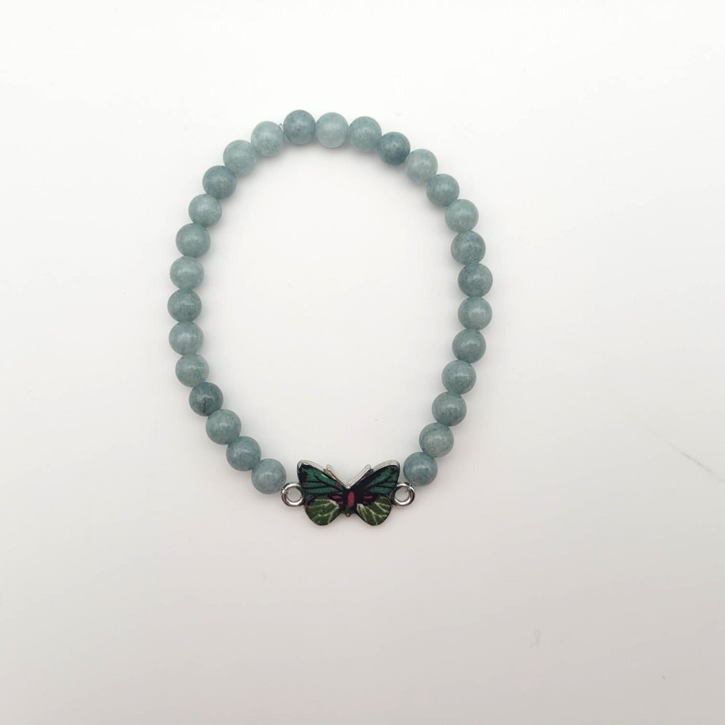 Bracelet Jade de Birmanie papillon